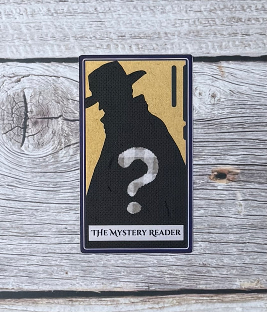 Bookish Sticker- Tarot Card:  The Mystery Reader