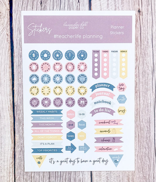 Planner Sticker Pack- Teacher Life Planning