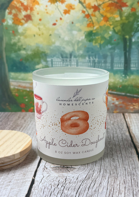 Autumn Candle- Apple Cider Doughnut