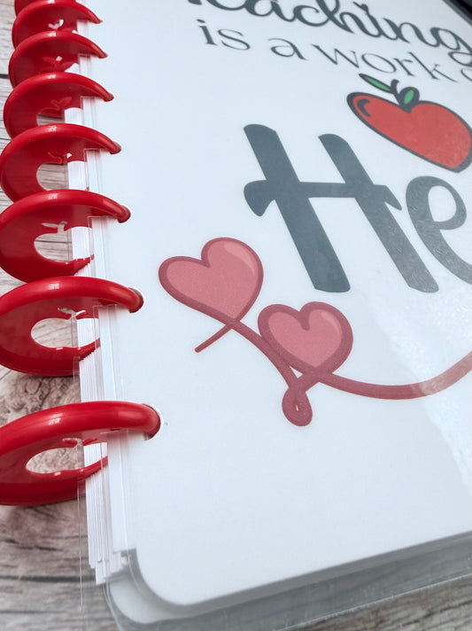 Teacher Planner- Heart