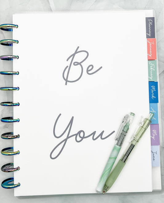 2025 Be You - Be Indulgent Monthly/Weekly Planner