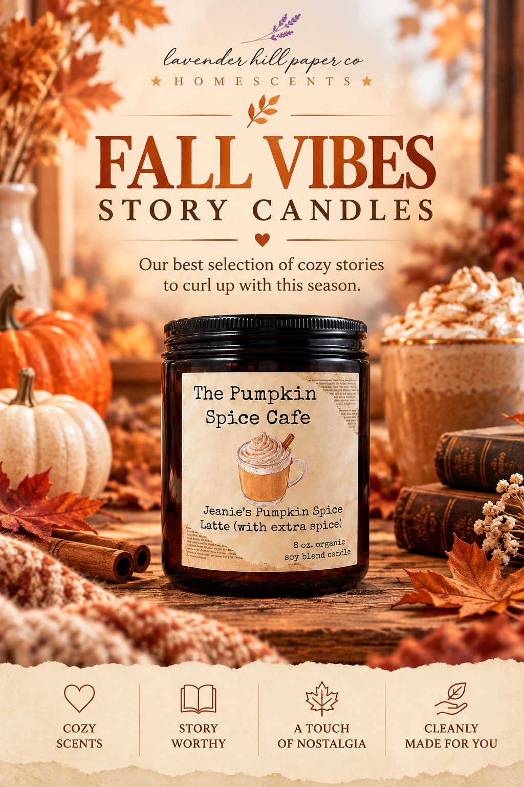 Fall Vibes Story Candles