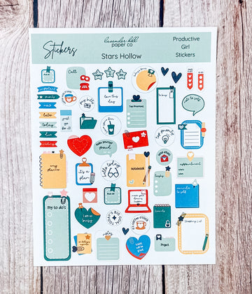 Stars Hollow Productive Stickers