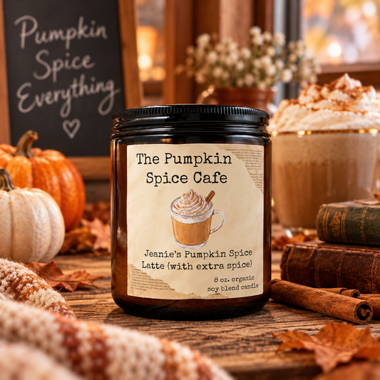 Story Candle- The Pumpkin Spice Cafe